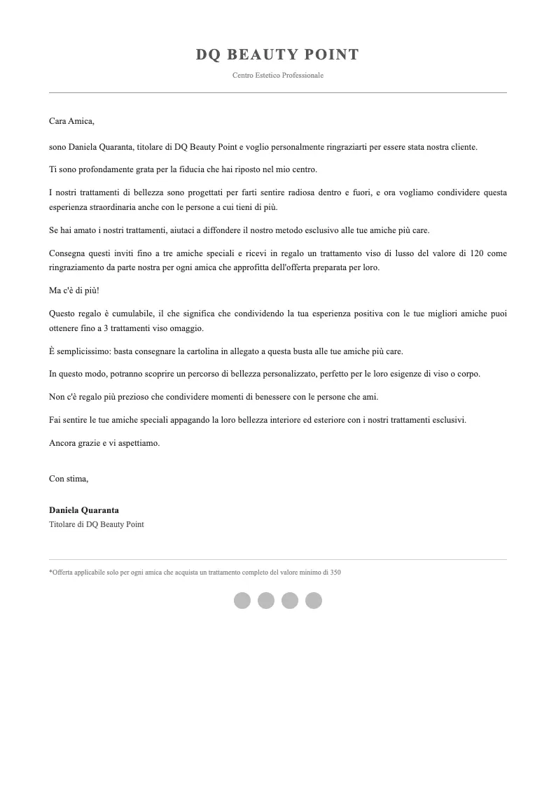 Sales letter before DRD layout