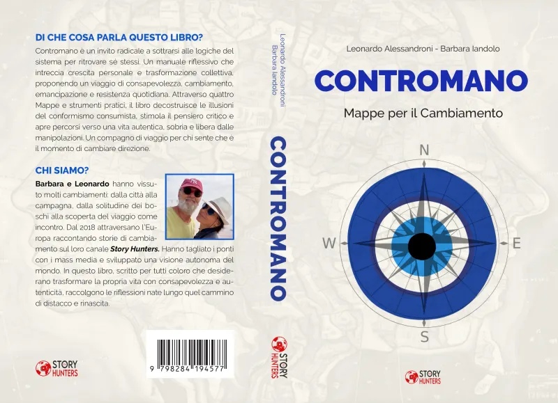 Copertina completa del libro Contromano di Leonardo Alessandroni e Barbara Iandolo