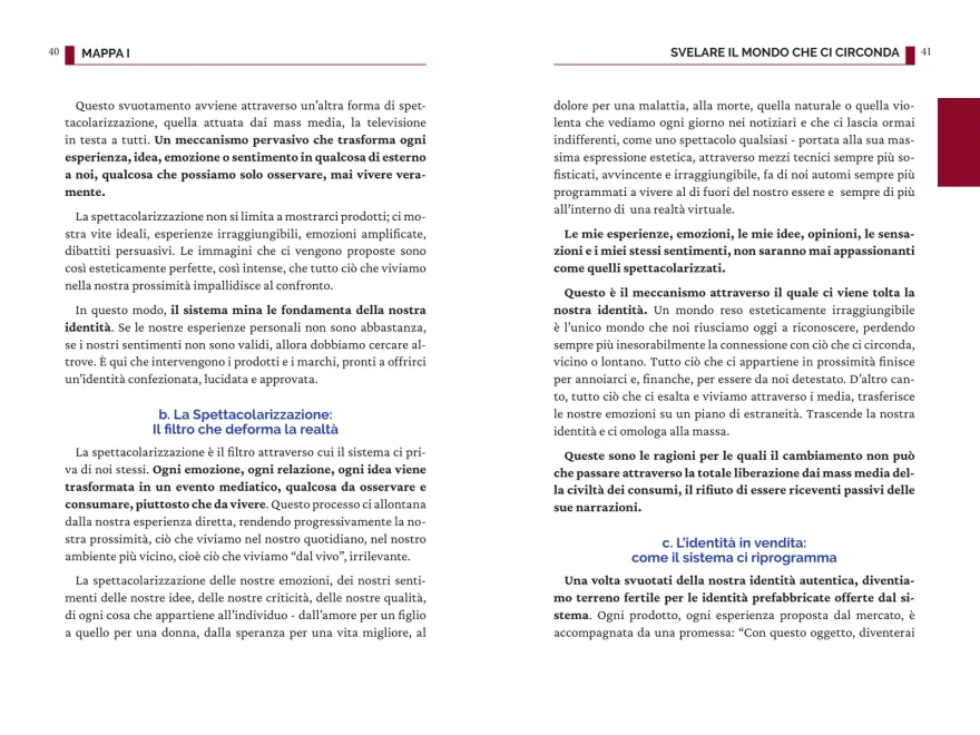 Doppia pagina di un libro impaginato da Keryx Design