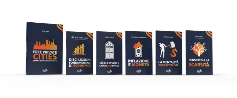 Sei copertine della collana Istituto Liberale affiancate