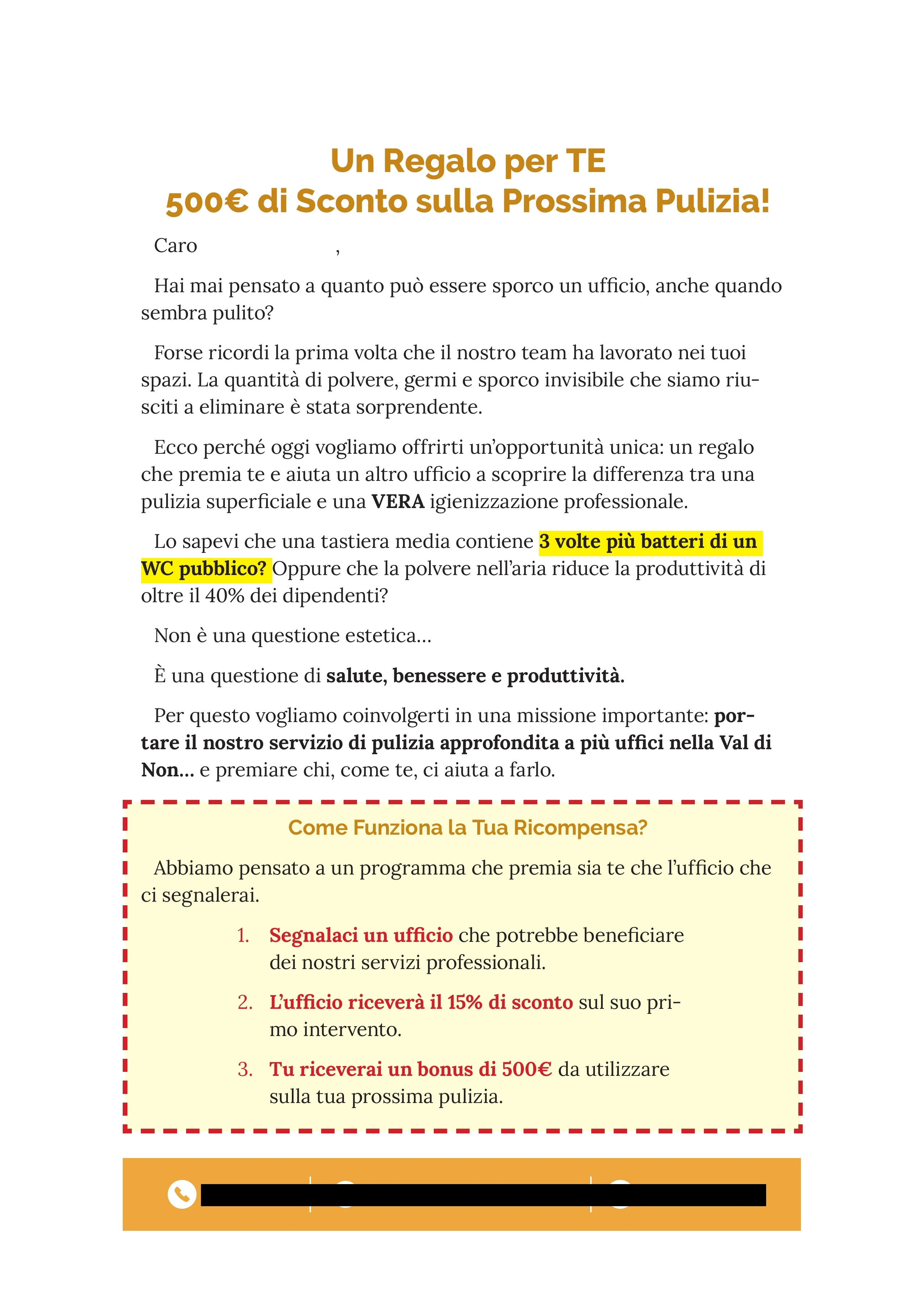 Lettera Referral Valentini
