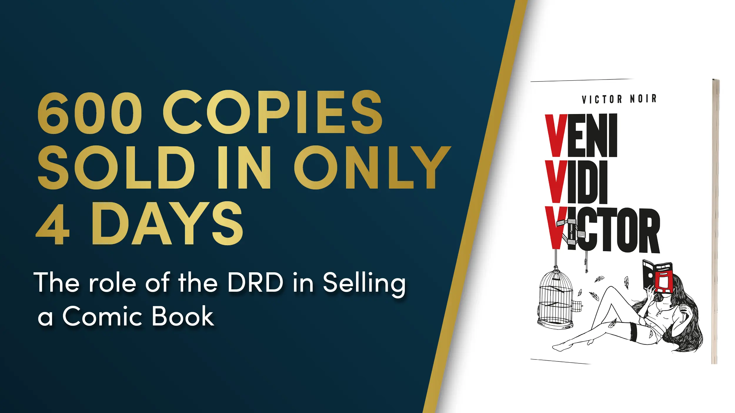 How DRD design turned a comedy book into a product that “sells itself” (600+ copies in 4 days)