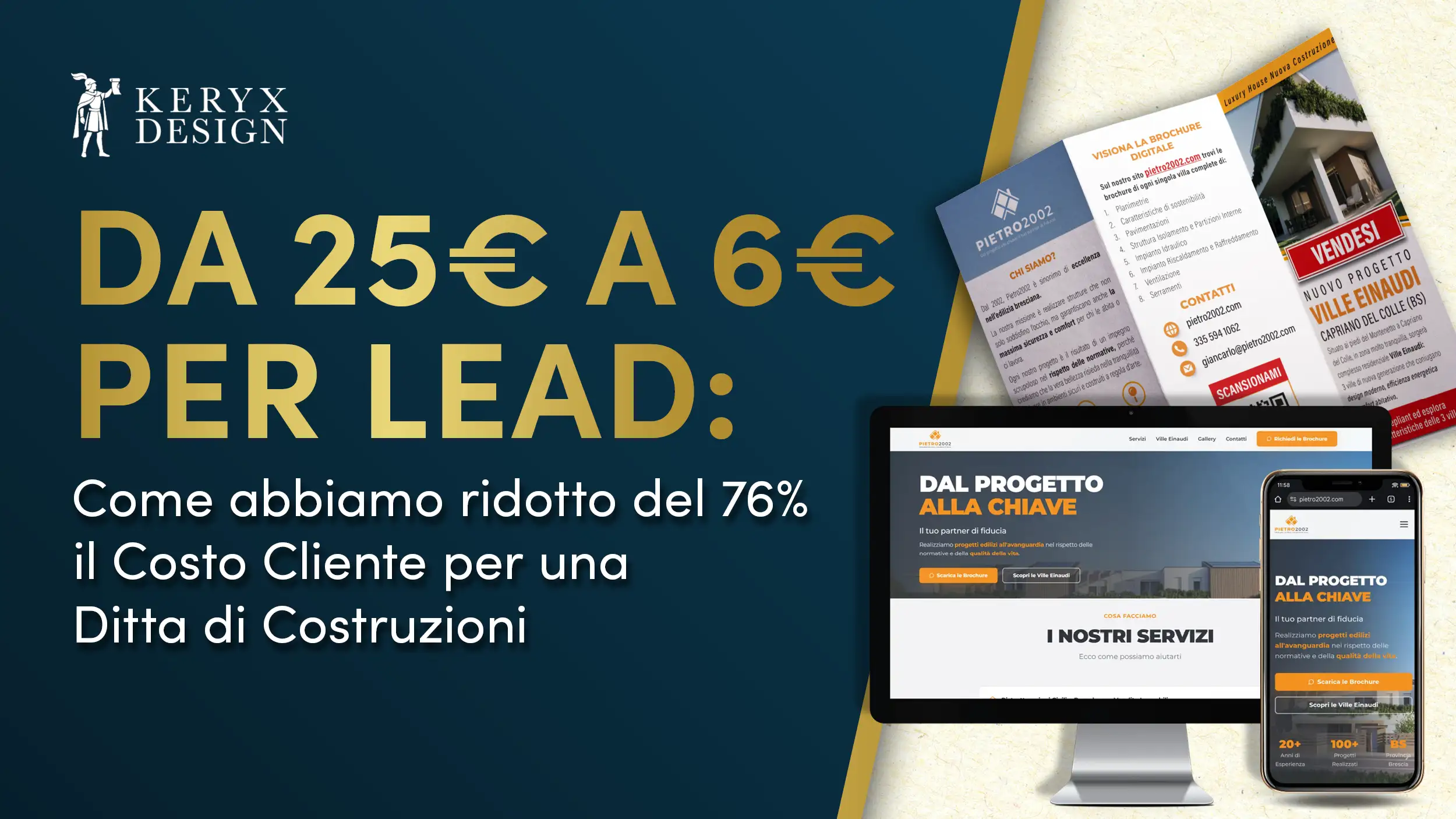 Da 25€ a 6€ per Lead: Come Abbiamo Ridotto del 76% il Costo Cliente per una Ditta di Costruzioni