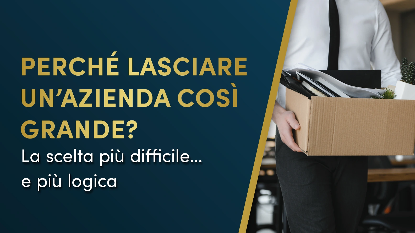 Perché abbandonare la più grande azienda di direct marketing d'Italia?