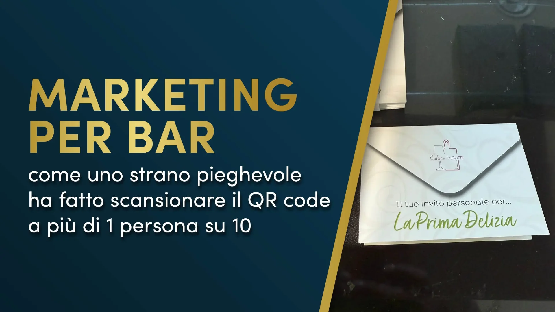 Invito pieghevole per bar, 11,14% di risposta