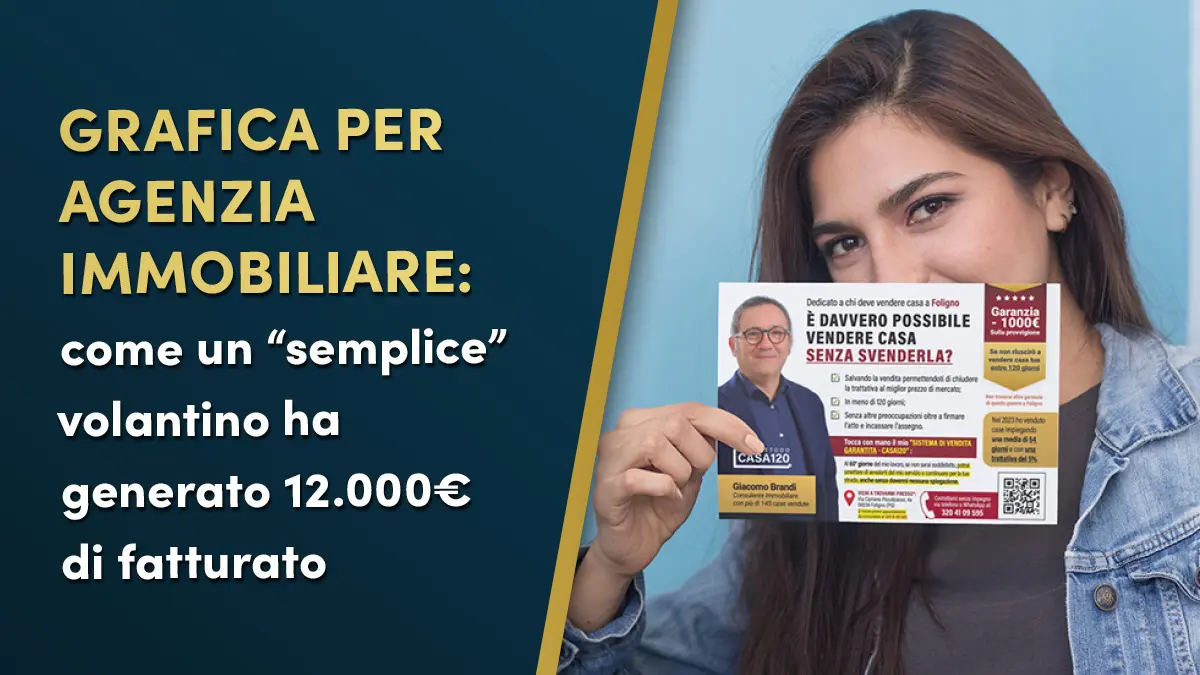 Volantino immobiliare, 12.000 € di fatturato