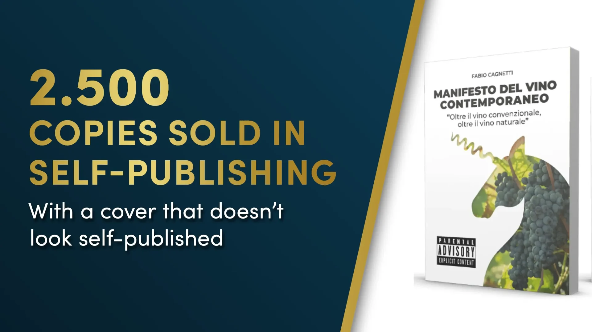 Manifesto del Vino, 2,500 copies sold