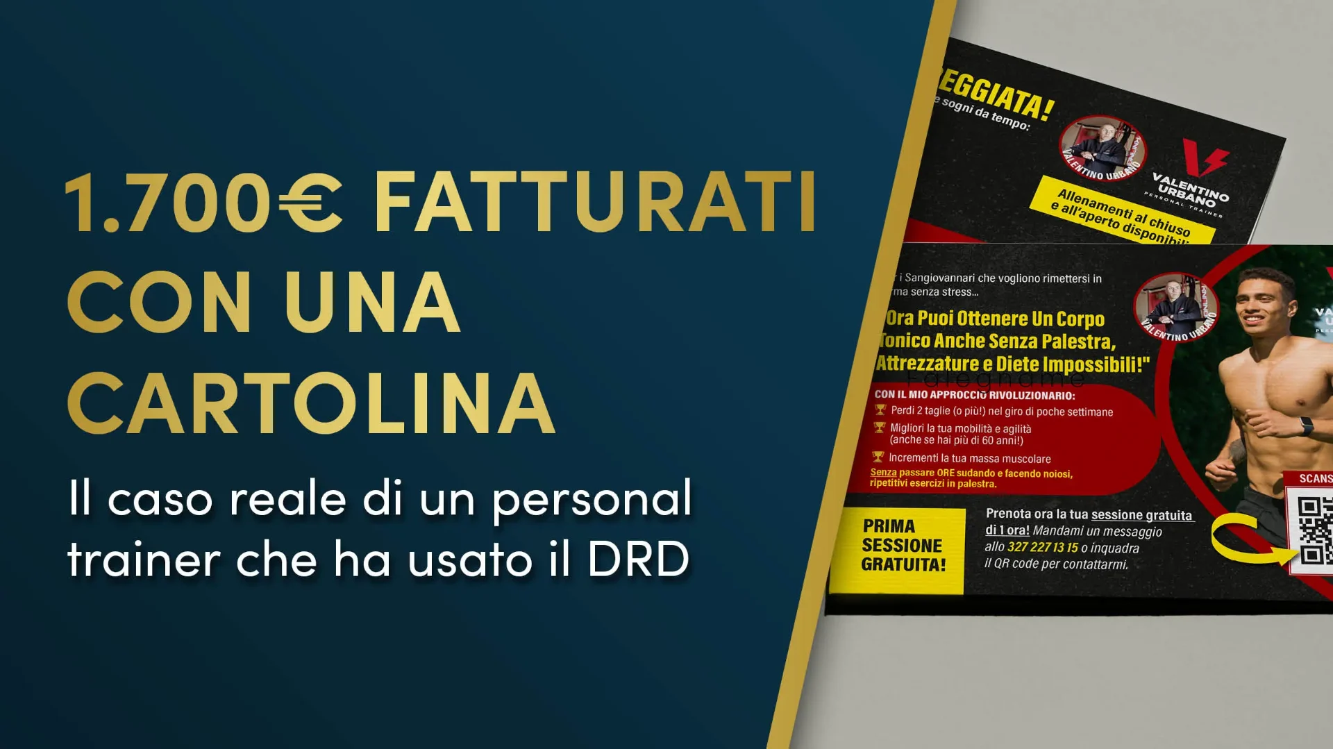 Cartolina per personal trainer, 1.700 €