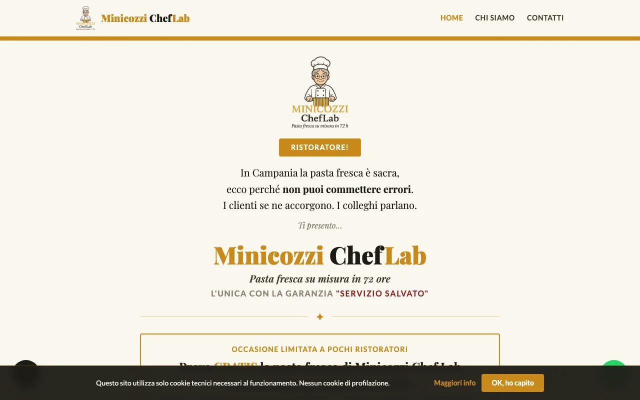 Website preview minicozzicheflab.it